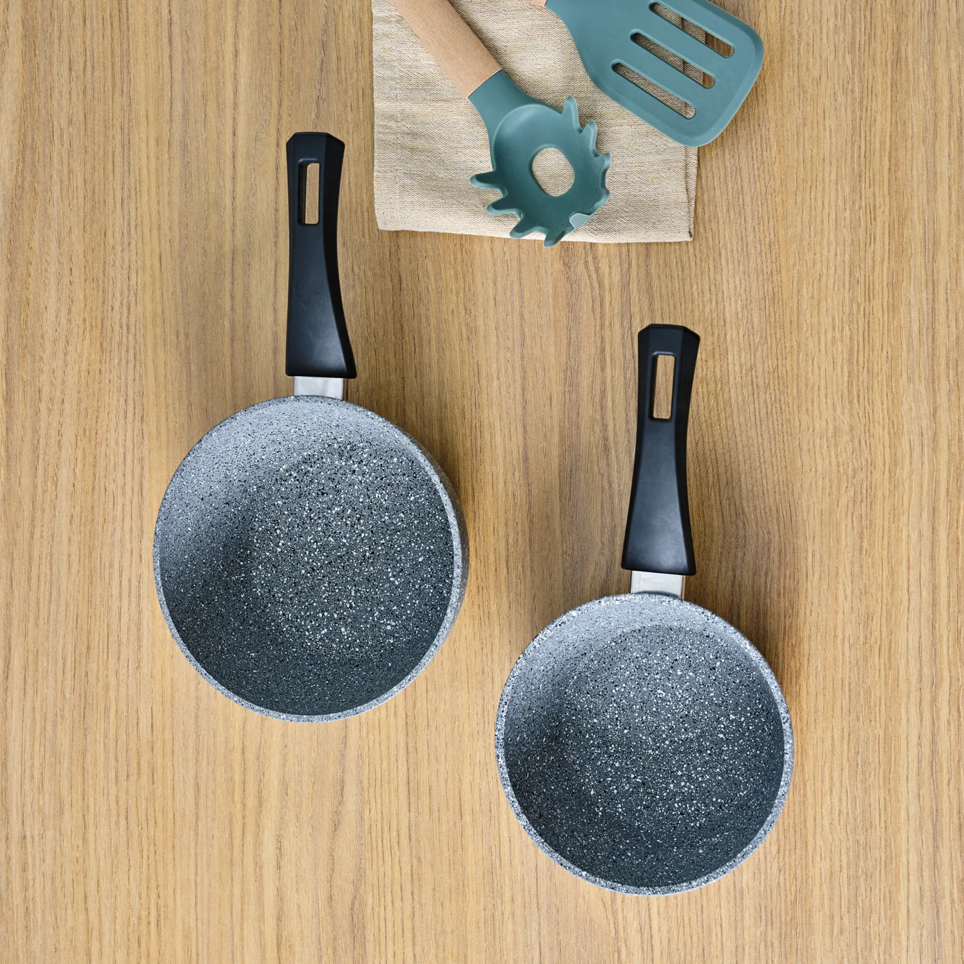 Biogranit Induction Milk Pot Set Karaca Gris, 2 pièces - Image 6