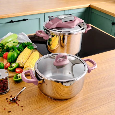 Ensemble d'autocuiseurs Karaca Perfect 4 + 6 L, rose - Image 5