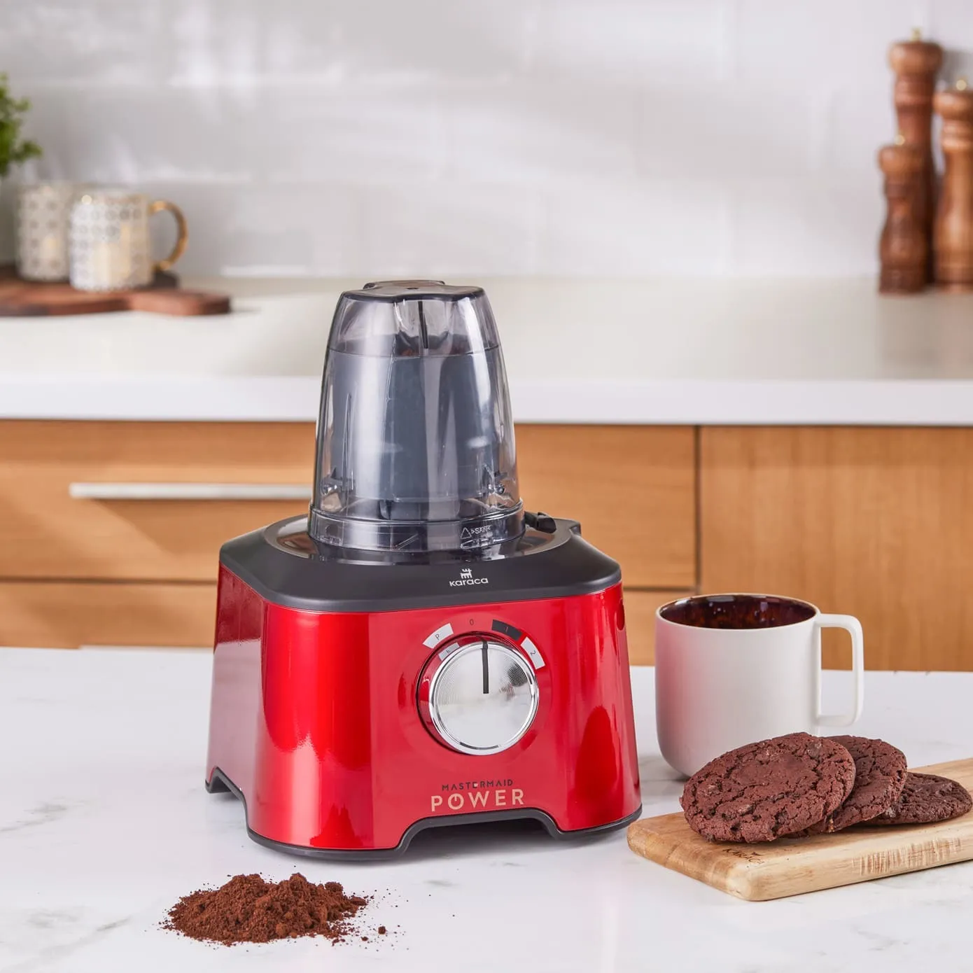 Robot multifonctions Karaca Mastermaid Power Max 11 en 1 2 500 W, rouge impérial - Image 3