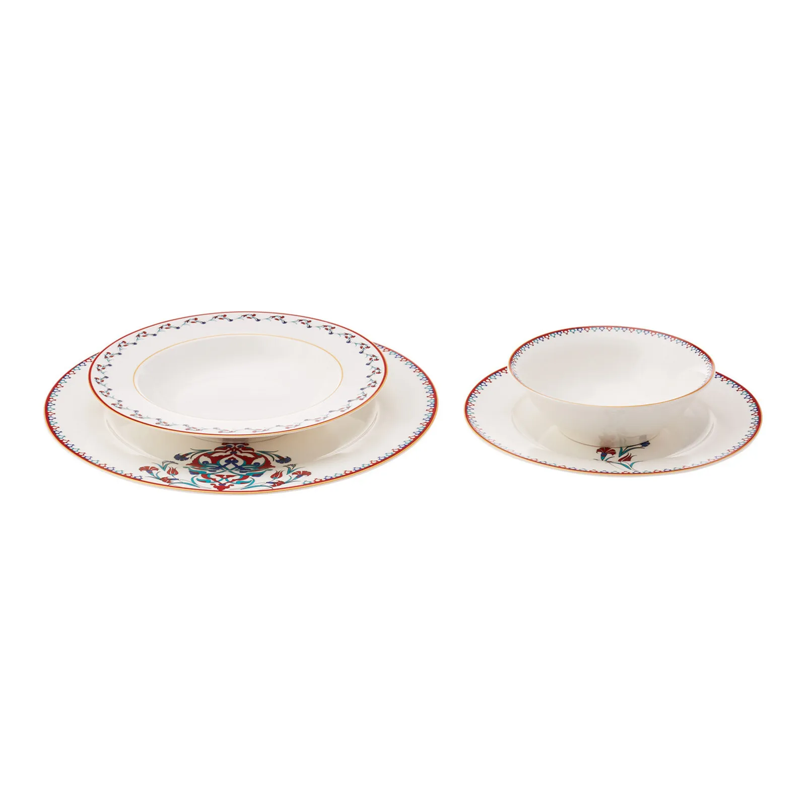 Service de table en porcelaine Karaca Nakkas pour 6 personnes, 24 pièces - Image 5